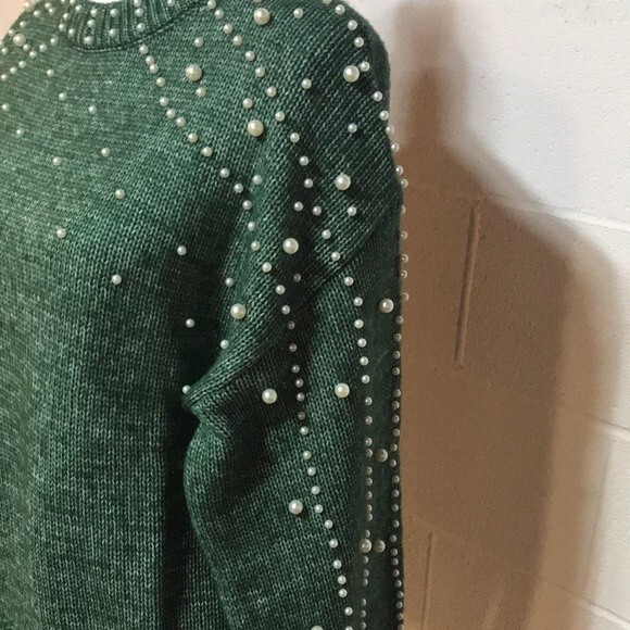 Mod X Sweater W/Faux Pearls - NWT XLg. - Picture 5 of 7